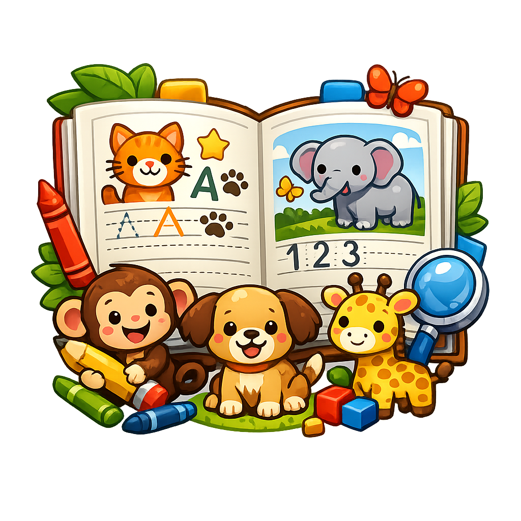 Animals Workbook For kids