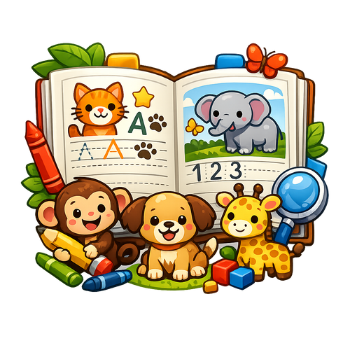 Animals Workbook For kids