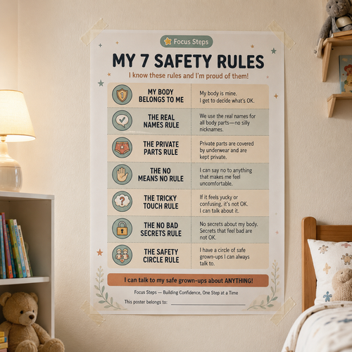 8 Rules Poster + Helpers Worksheet ($9 Value) — Included FREE